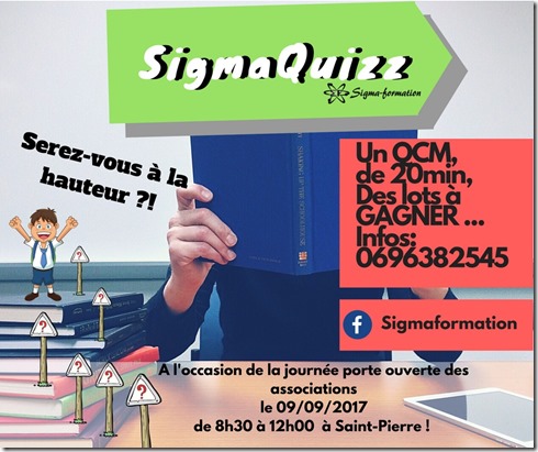 SIGMAQUIZZ- Remerciements aux sponsors et aux participants !!!